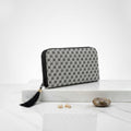 Luxe Monogram Tassel Zip Wallet