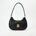 Half-Moon Curved Black Bag